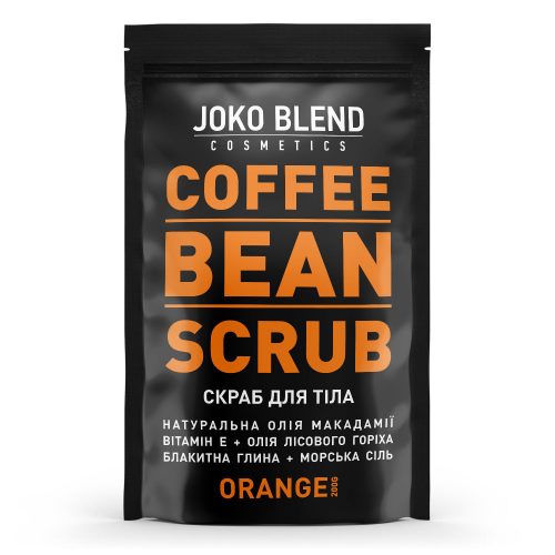 Joko Blend coffee bean scrub - kávés testradír - narancs 200g