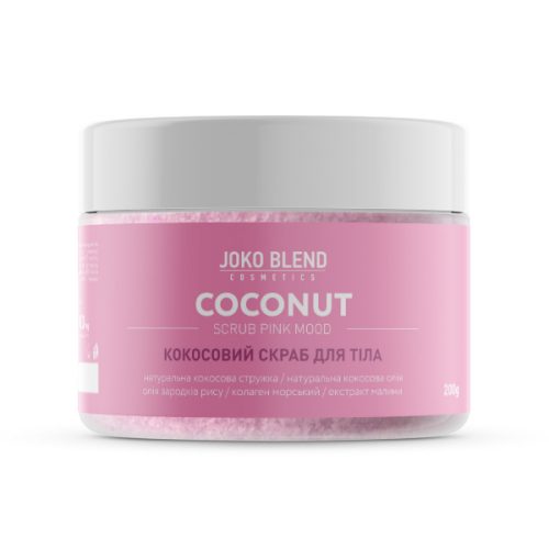 Joko Blend coconut scrub - kókusz testradír - pink mood 200g