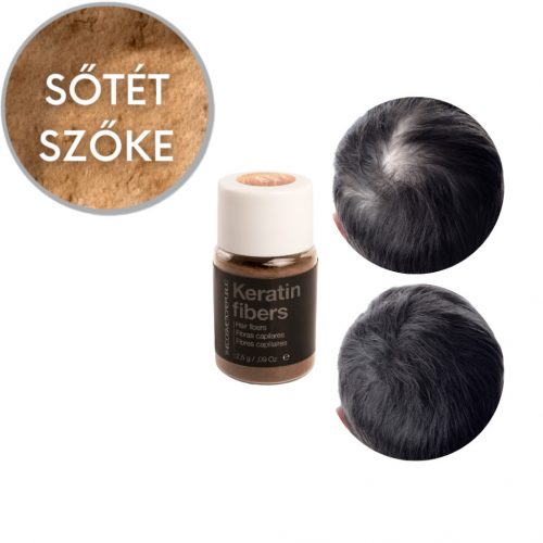 TCR Keratin Fiber - 2in1 hajépítő keratin szál és hajdúsító por - dark blond/sötét szőke 2,5g