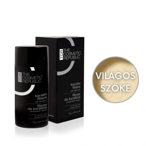 TCR Keratin Fiber - hajdúsító por keratin rostokkal - light blod/világos szőke 2,5g