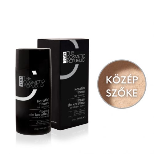 TCR Keratin Fiber - hajdúsító por keratin rostokkal - medium blond/közép szőke 2,5g