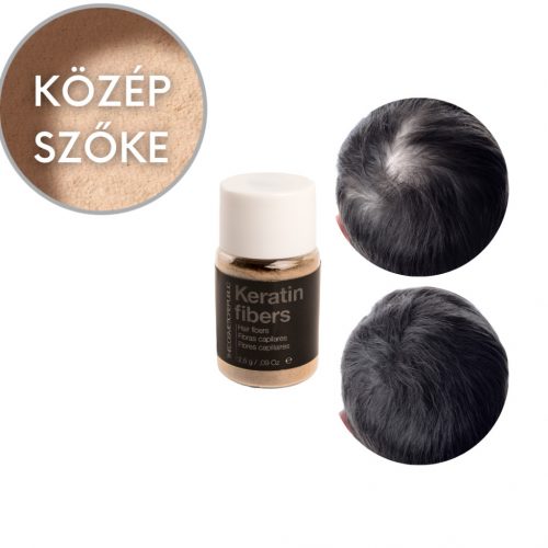 TCR Keratin Fiber - 2in1 hajépítő keratin szál és hajdúsító por - medium blond/közép szőke 2,5g